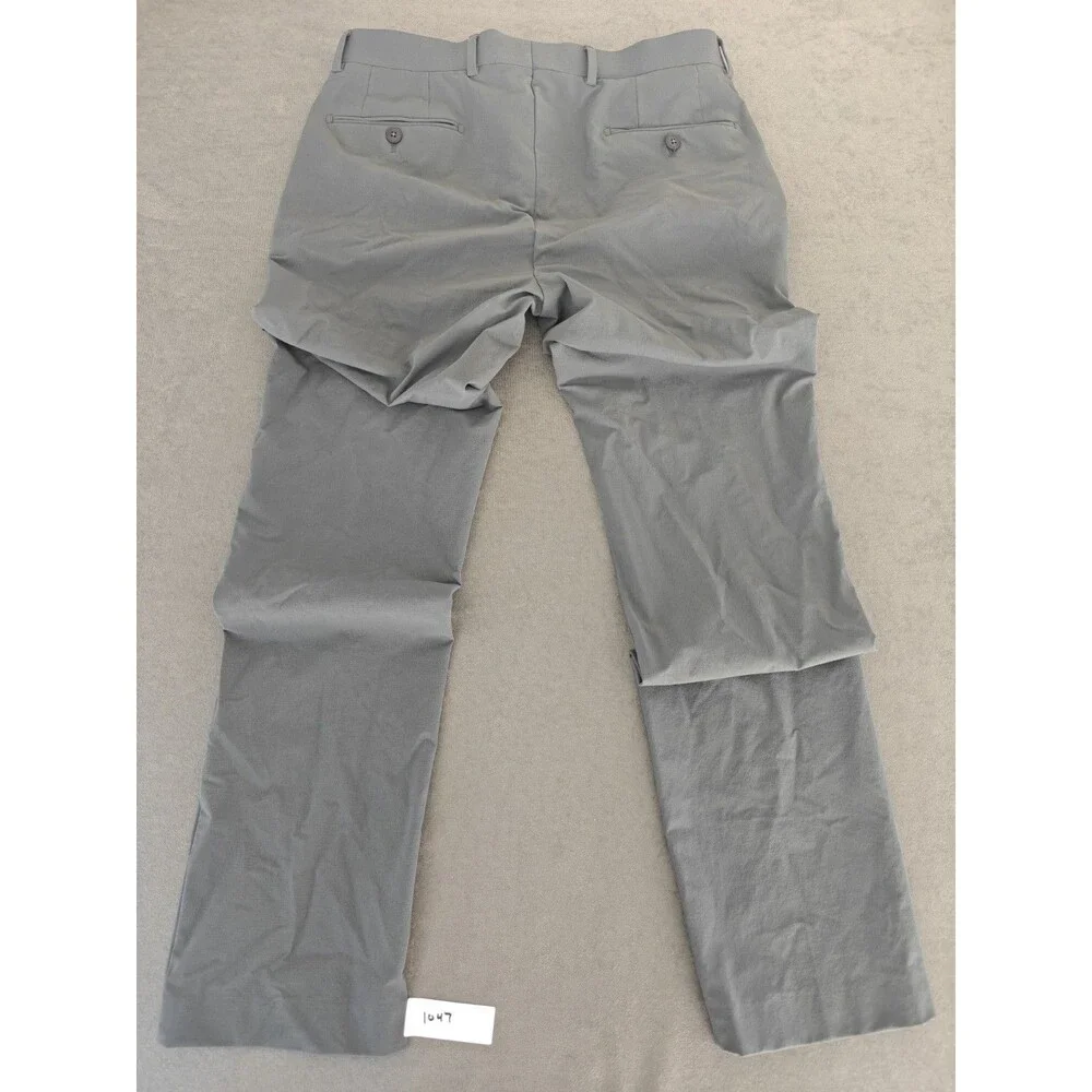 Calvin Klein Men's Gray Stretch Tech Dress Pants Performance 32x31 Casual
